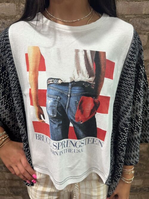 SHANNON PASSERO - Banded Top - BRUCE SPRINGSTEEN IN WHITE