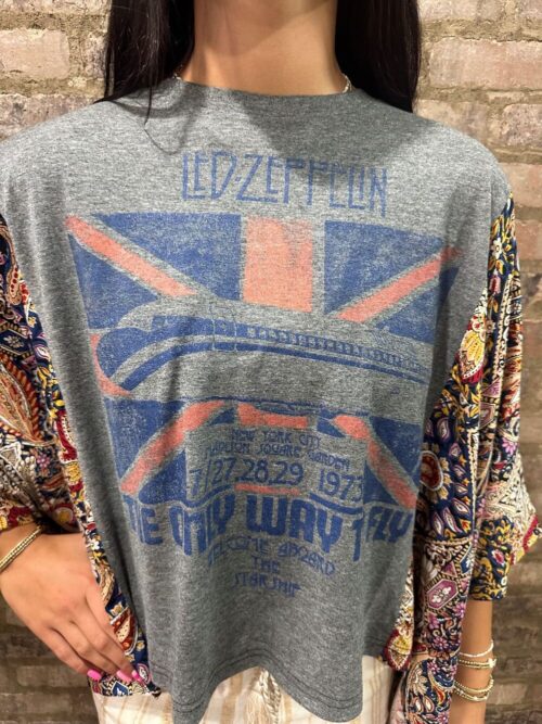 SHANNON PASSERO - Banded Top - LED ZEPPELIN IN GREY