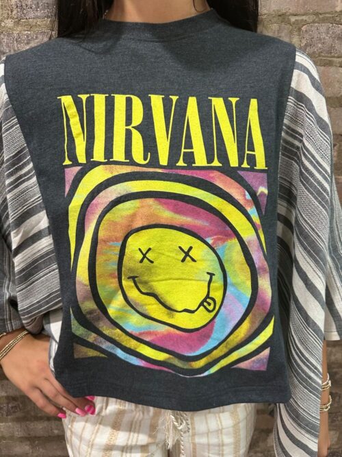 SHANNON PASSERO - Banded Top - NIRVANA BLACK