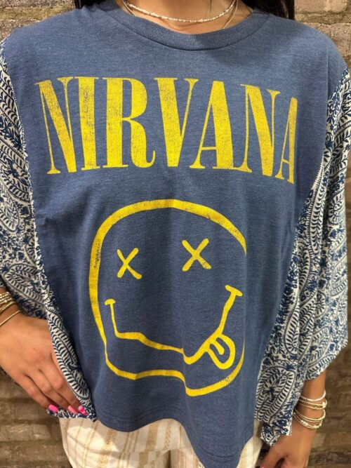 SHANNON PASSERO - Banded Top - NIRVANA IN BLUE