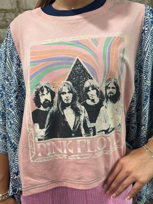 SHANNON PASSERO - Banded Top - PINK FLOYD IN PINK