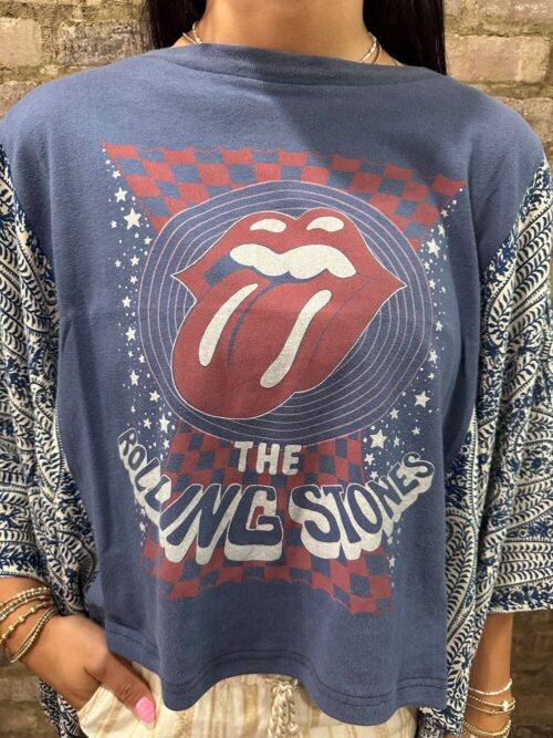 SHANNON PASSERO - Banded Top - ROLLING STONES IN BLUE