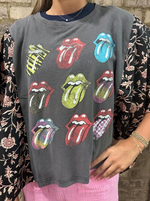 SHANNON PASSERO - Banded Top - THE ROLLING STONES IN BLACK
