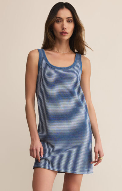 ZSUPPLY MATHIS STRIPED MINI DRESS - VINTAGE INDIGO