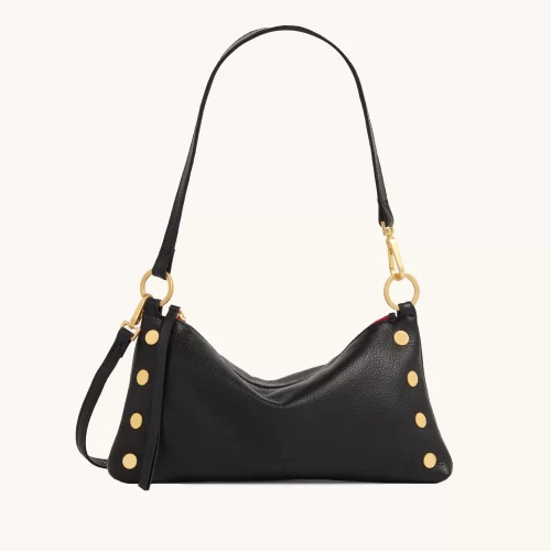 Hammitt - Kyle Med - Black / Brushed Gold / Red Zip
