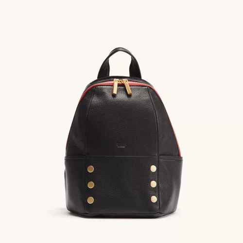 Hammitt - Hunter Med - Black / Brushed Gold / Red Zip