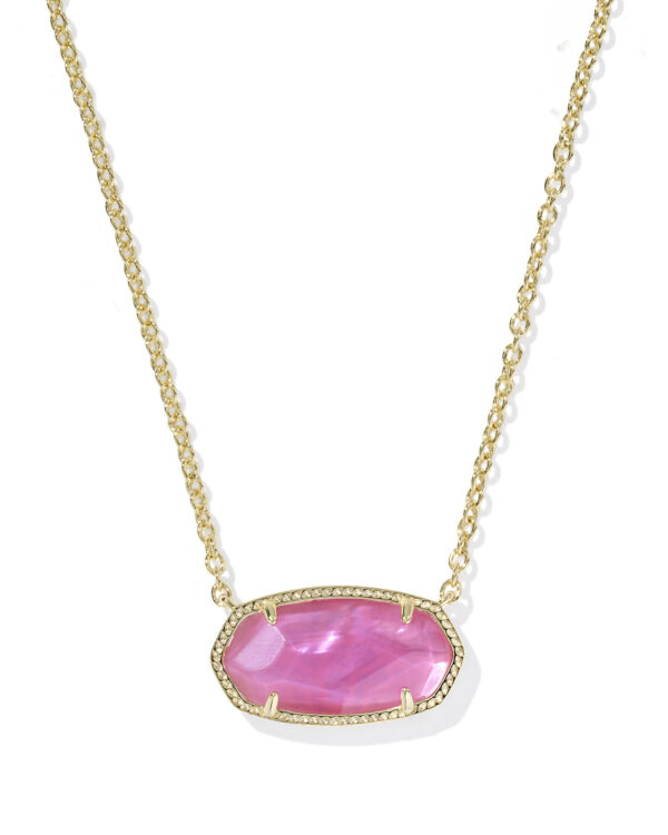 Kendra Scott Elisa Gold Statement Short Pendant Necklace - Azalea Illusion