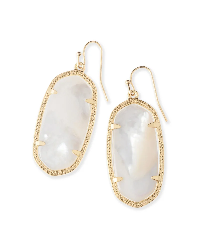 KENDRA SCOTT ELLE GOLD DROP EARRINGS