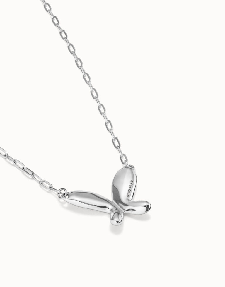 Alternative view of UNO DE 50- WINGS NECKLACE SILVER
