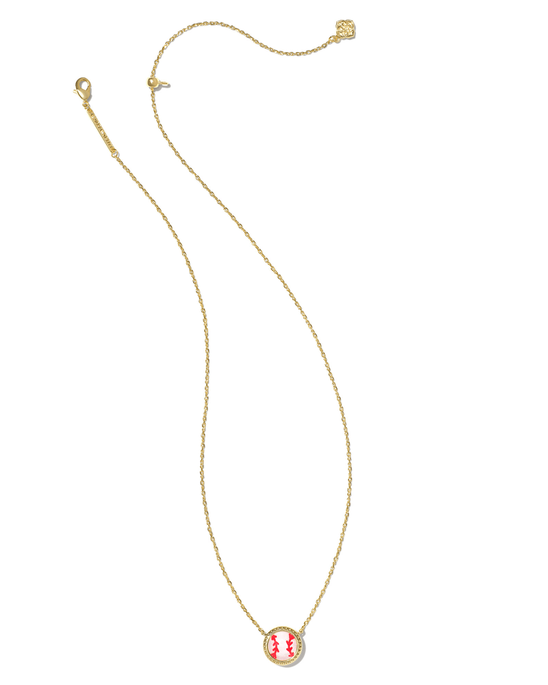 Alternative view of KENDRA SCOTT BASEBALL SHORT PENDANT NECKLACE GOLD IVORY MOTHER-OF-PEARL