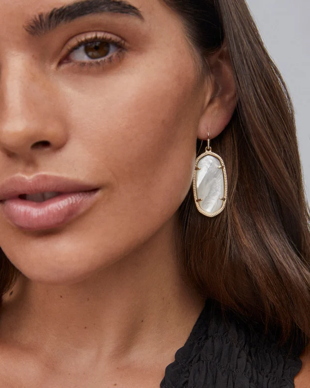Alternative view of KENDRA SCOTT ELLE GOLD DROP EARRINGS