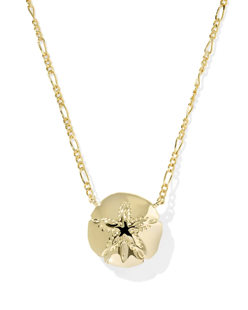Alternative view of KENDRA SCOTT REVERSIBLE GOLD SAND DOLLAR PENDANT NECKLACE