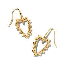 KENDRA SCOTT BEADED ANSLEY DROP EARRINGS- GOLD