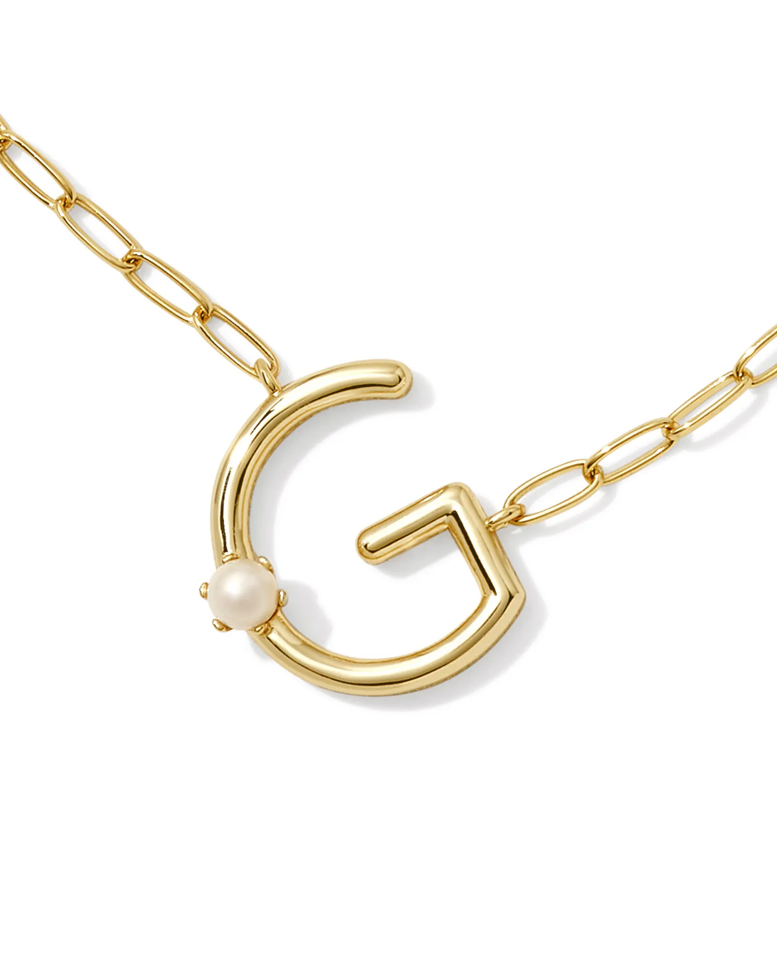Alternative view of KENDRA SCOTT PEARL GOLD LETTER G SHORT PENDANT NECKLACE