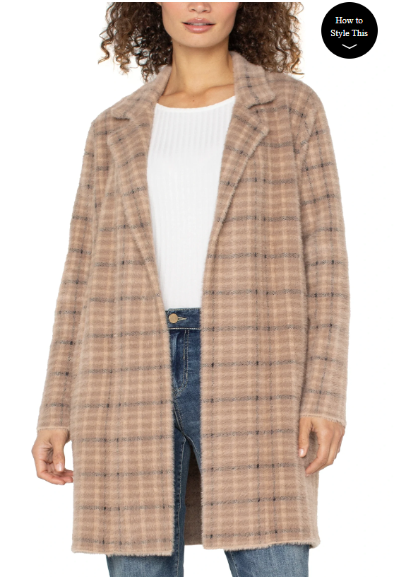 LIVERPOOL OPEN FRONT COATIGAN SWEATER