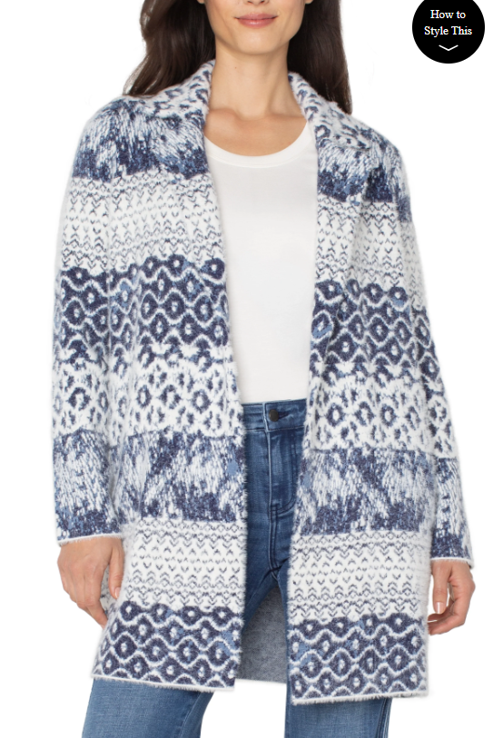LIVERPOOL OPEN FRONT COATIGAN SWEATER
