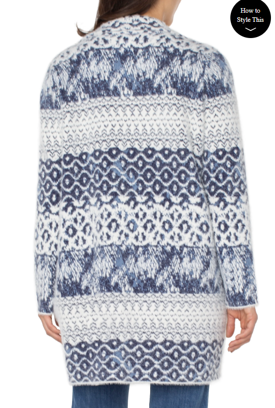 Alternative view of LIVERPOOL OPEN FRONT COATIGAN SWEATER