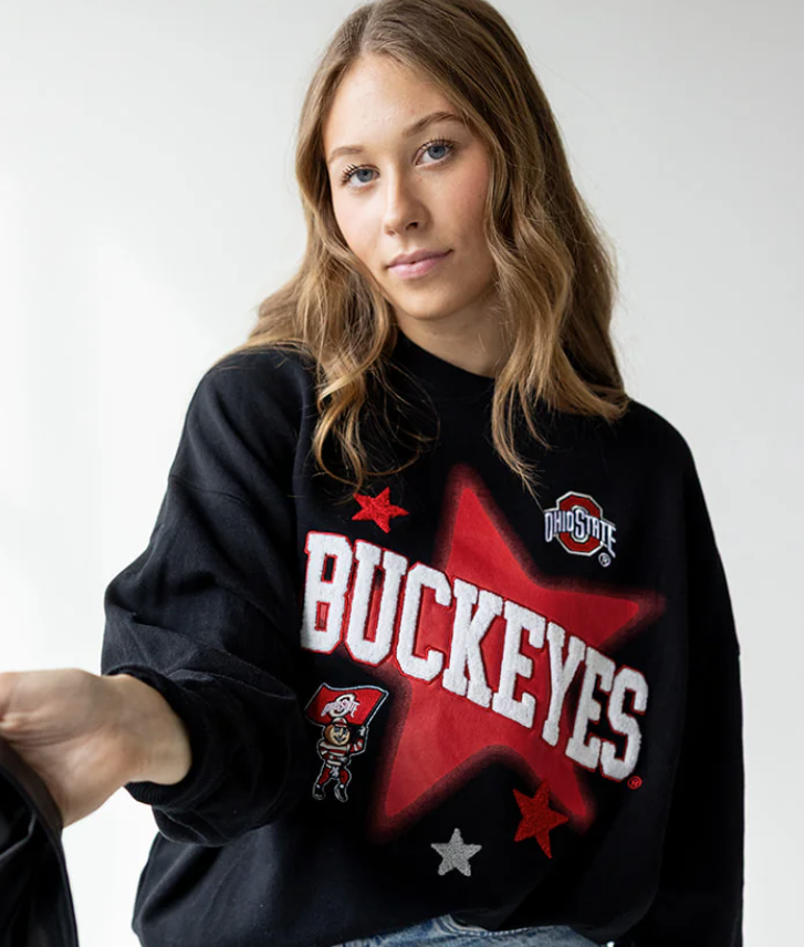 GAMEDAY SOCIAL OHIO STATE AURA MULTIMEDIA FLEECE CREW
