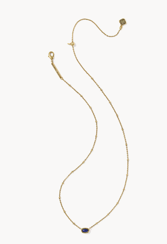 Alternative view of KENDRA SCOTT MINI ELISA VINTAGE GOLD SATELLITE SHORT PENDANT NECKLACE