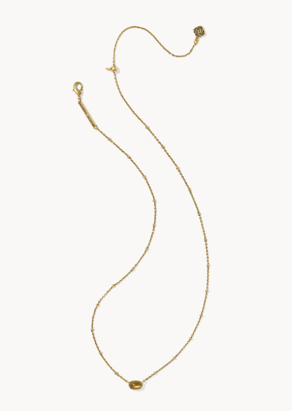 Alternative view of KENDRA SCOTT MINI ELISA VINTAGE GOLD SATELLITE SHORT PENDANT NECKLACE