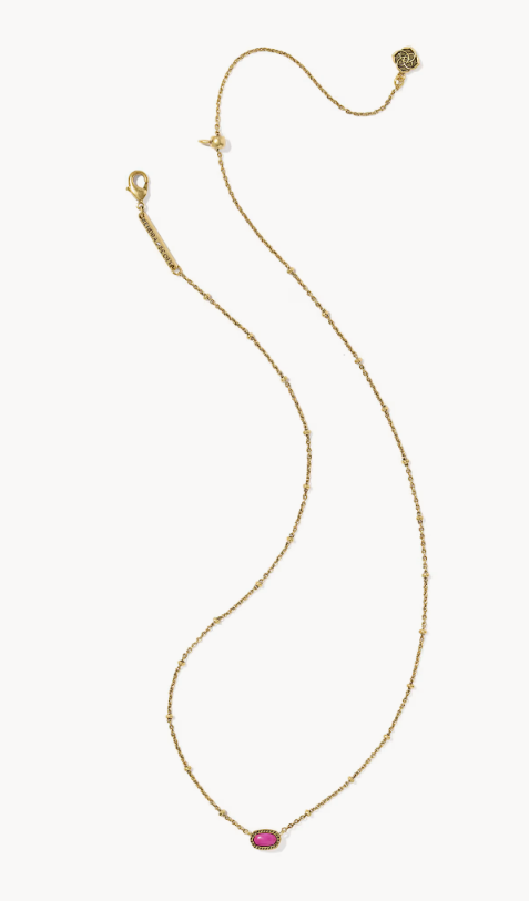 Alternative view of KENDRA SCOTT MINI ELISA VINTAGE GOLD SATELLITE SHORT PENDANT NECKLACE
