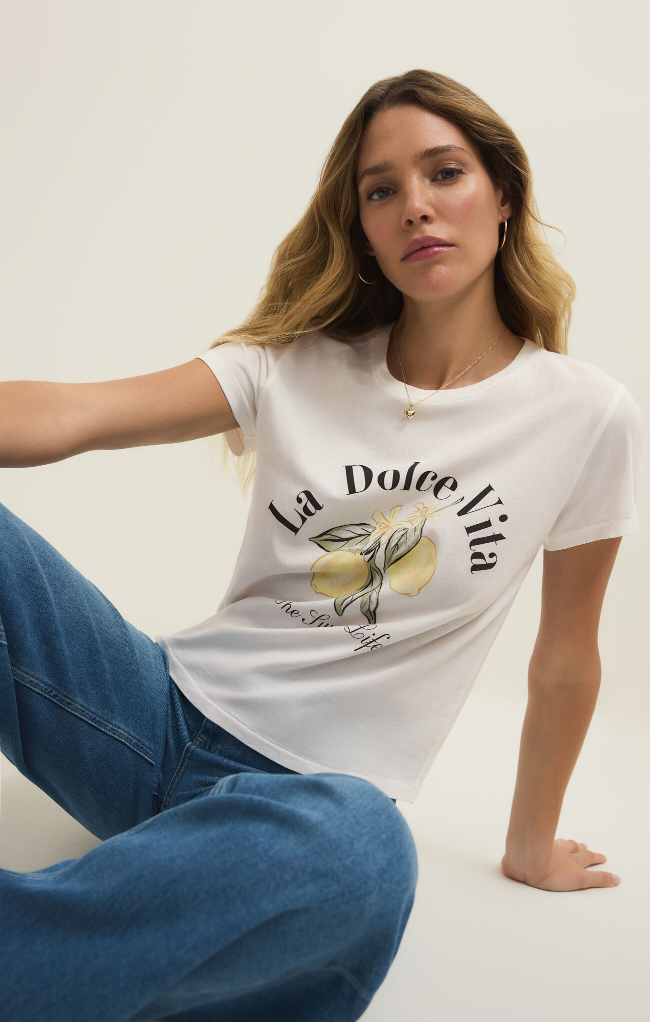Alternative view of Z SUPPLY - DOLCE TOURIST TEE SEA SALT