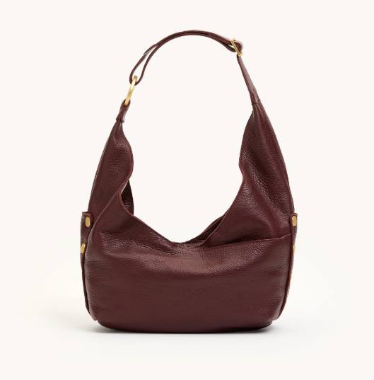 HAMMITT TOM MEDIUM BAG CHERRYWOOD W BRUSHED GOLD