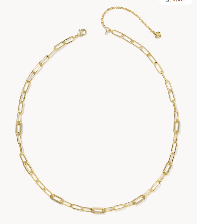 Alternative view of KENDRA SCOTT BELLA CHAIN NECKLACE GOLD
