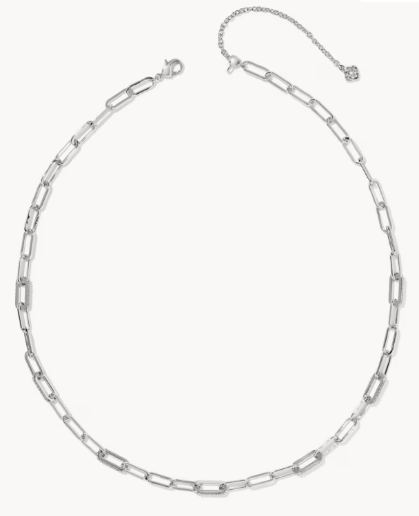 Alternative view of KENDRA SCOTT BELLA CHAIN NECKLACE SILVER