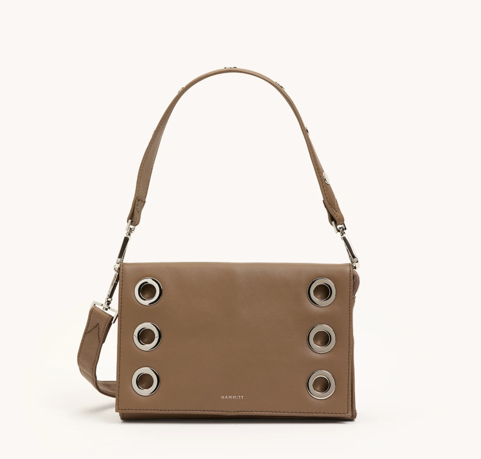 HAMMIT MONTANA CLUTCH SMALL DUNE SILVER