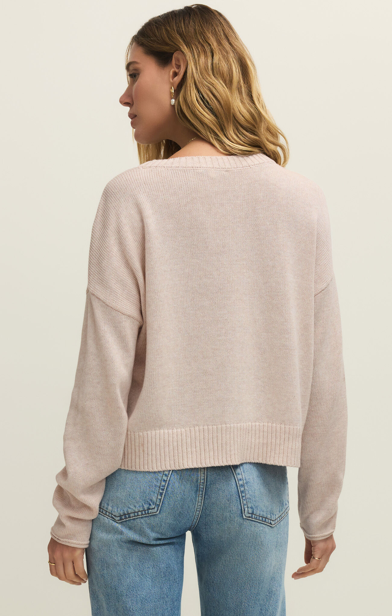 Alternative view of Z SUPPLY - SIENNA COASTAL SWEATER OATMEAL HEATHER