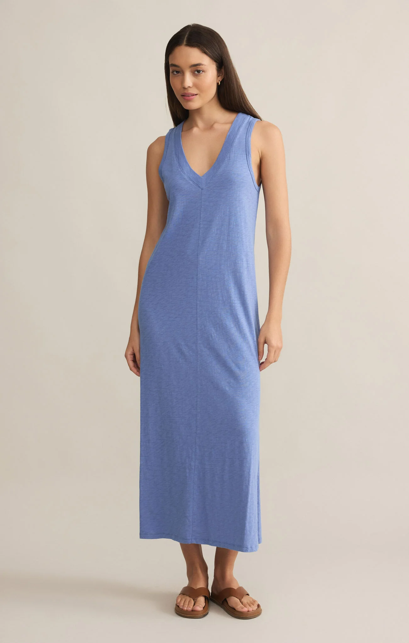 Z SUPPLY - PALISADES MIDI DRESS SKY BLUE