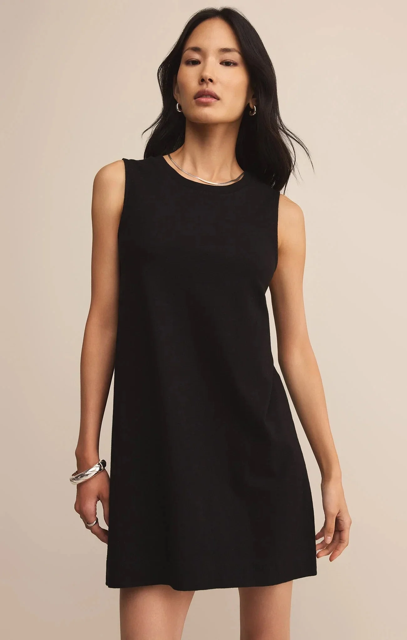 Z SUPPLY - SLOANE DRESS TRUE BLACK