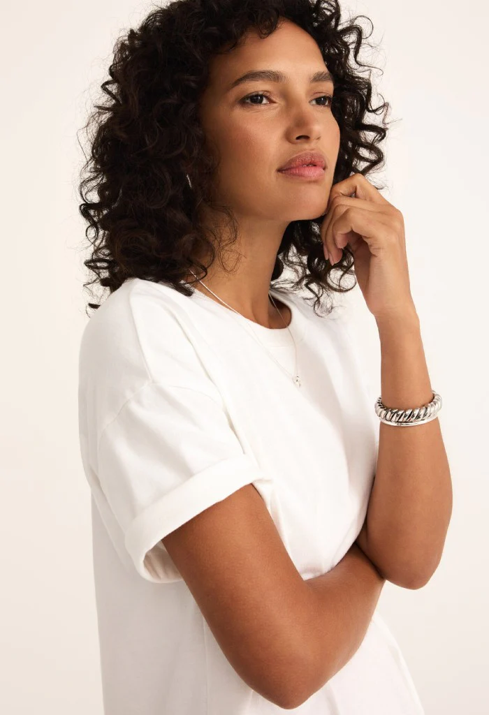 Alternative view of Z SUPPLY - SWAY MINI DRESS WHITE