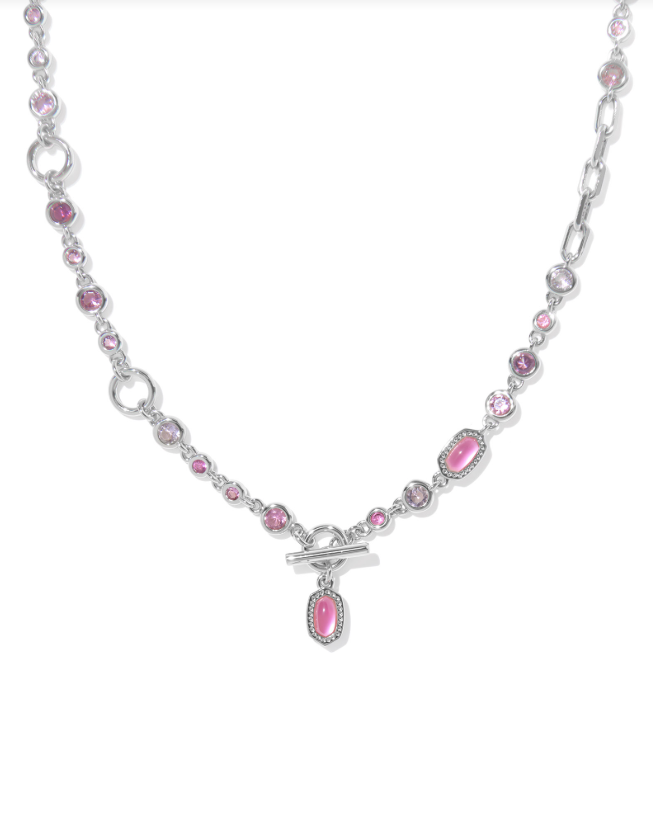 KENDRA SCOTT - MINI ELISA ABBIE STRAND NECKLACE SILVER