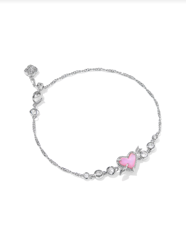 KENDRA SCOTT - ARI HEART ARROW TENNIS BRACELET SILVER
