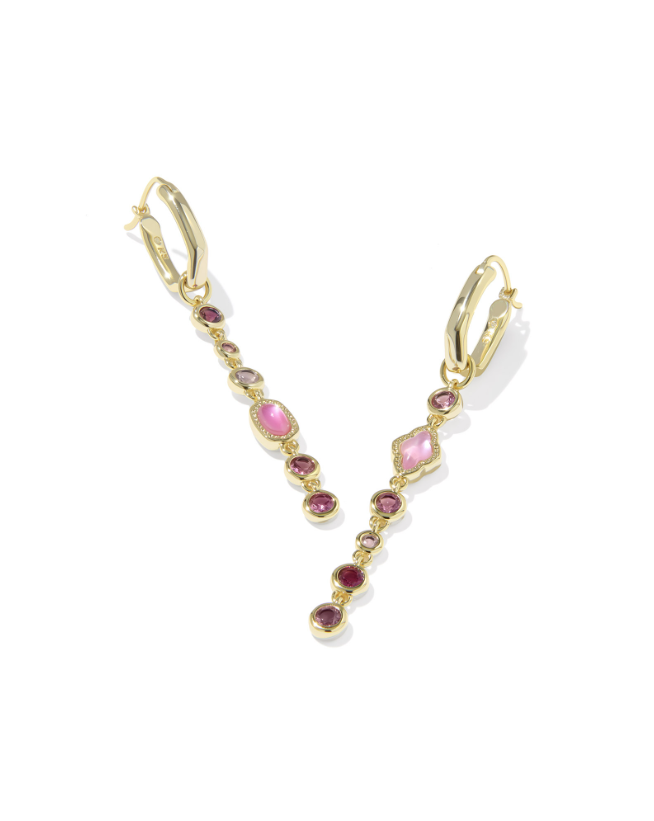 KENDRA SCOTT - MINI ELISA ABBIE HUGGIE EARRINGS GOLD