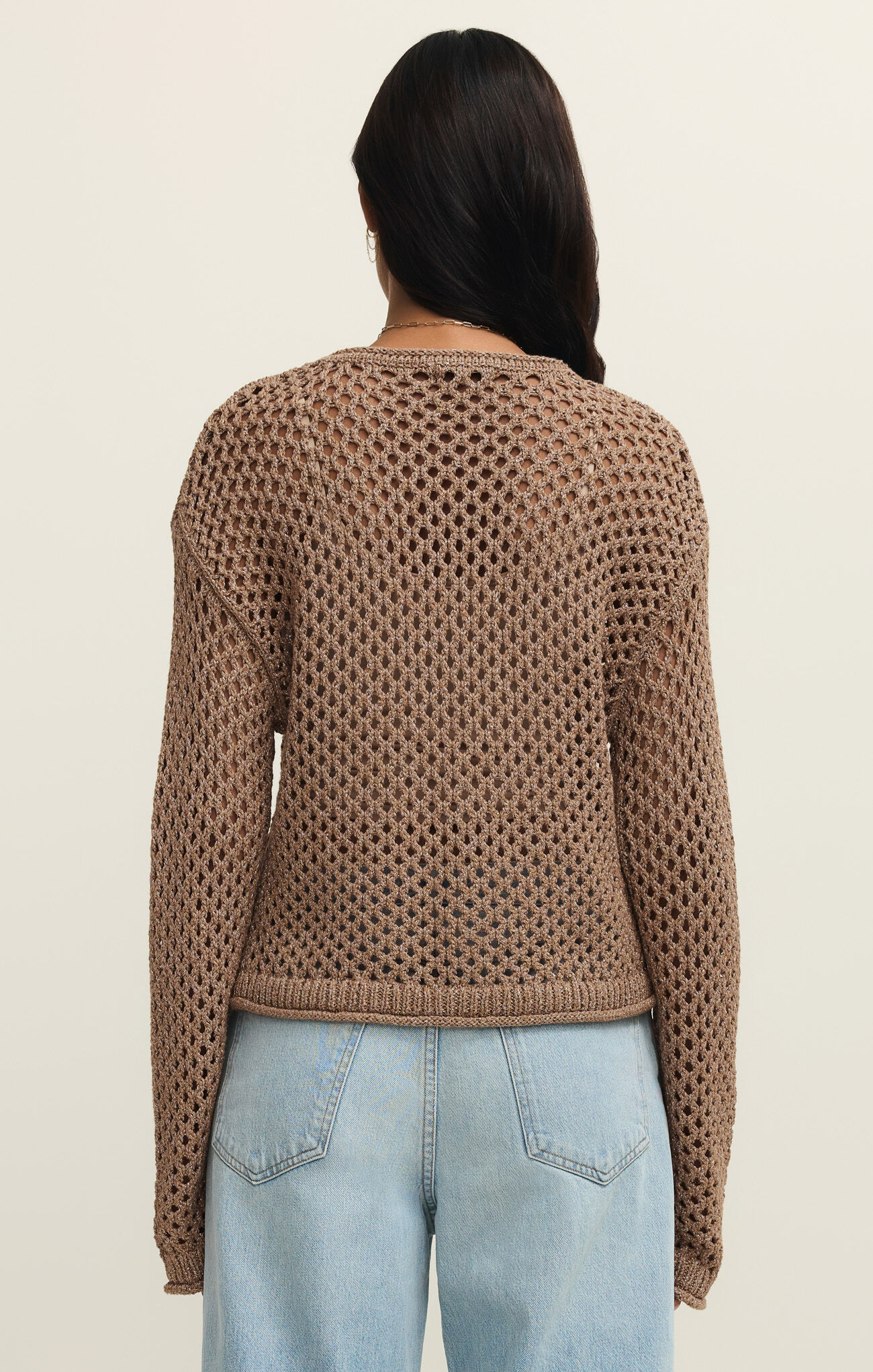 Z SUPPLY - CALA SHIMMER CROCHET SWEATER - Image 2