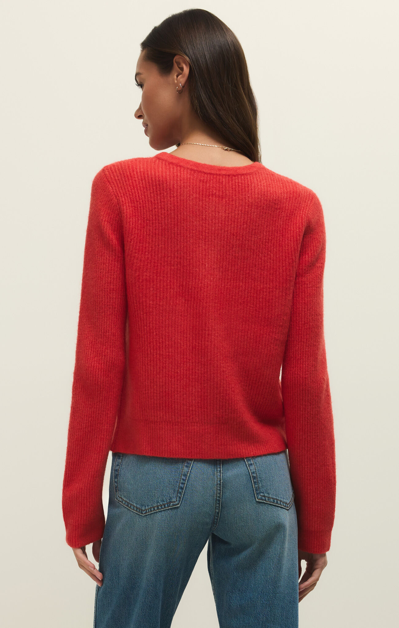 Z SUPPLY - MEDINA RIB CARDIGAN - LOTUS RED - Image 2