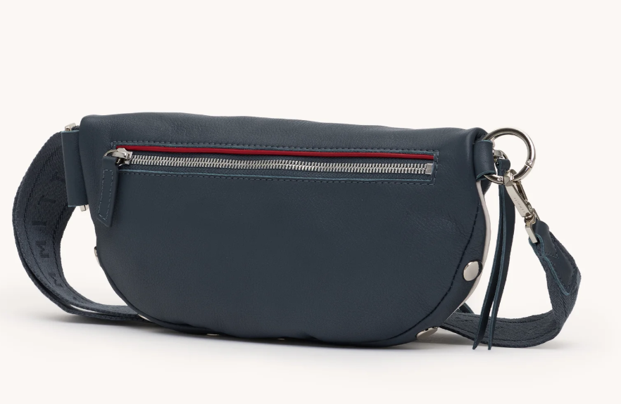 Alternative view of HAMMITT - CHARLES CROSSBODY MEDIUM - NAUTICAL NAVY - SILVER