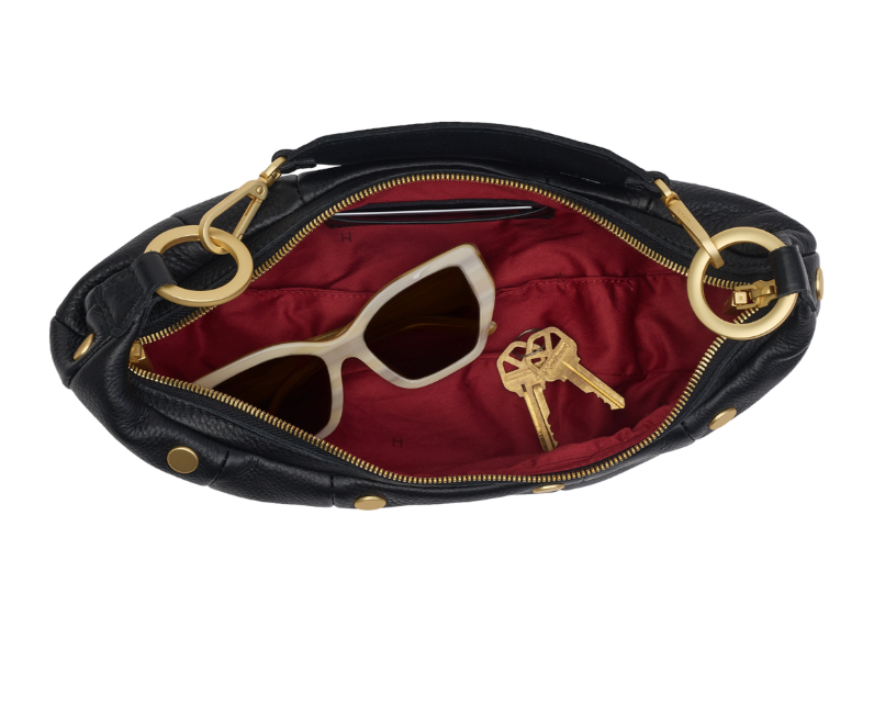 Alternative view of HAMMITT- ERICA SMALL - BLACK - BRUSHED GOLD