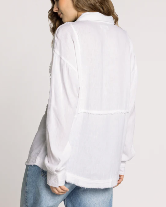 Alternative view of THREAD SUPPLY VESNA SHIRT ANTIQUE WHITE