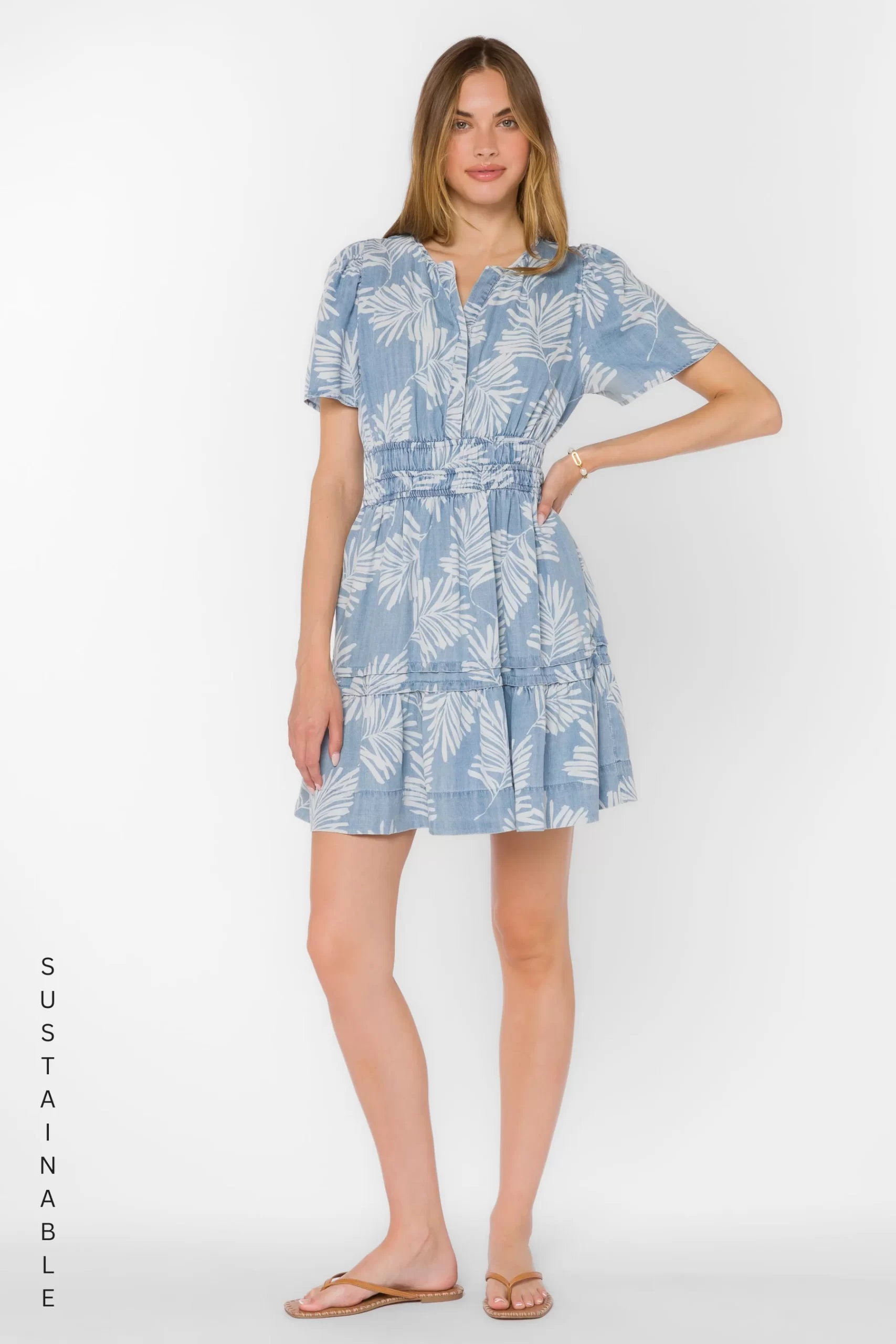 VELVET HEART - STILLA PALM LEAF DRESS