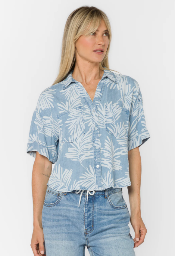 VELVET HEART - BRANDON PALM LEAF SHIRT