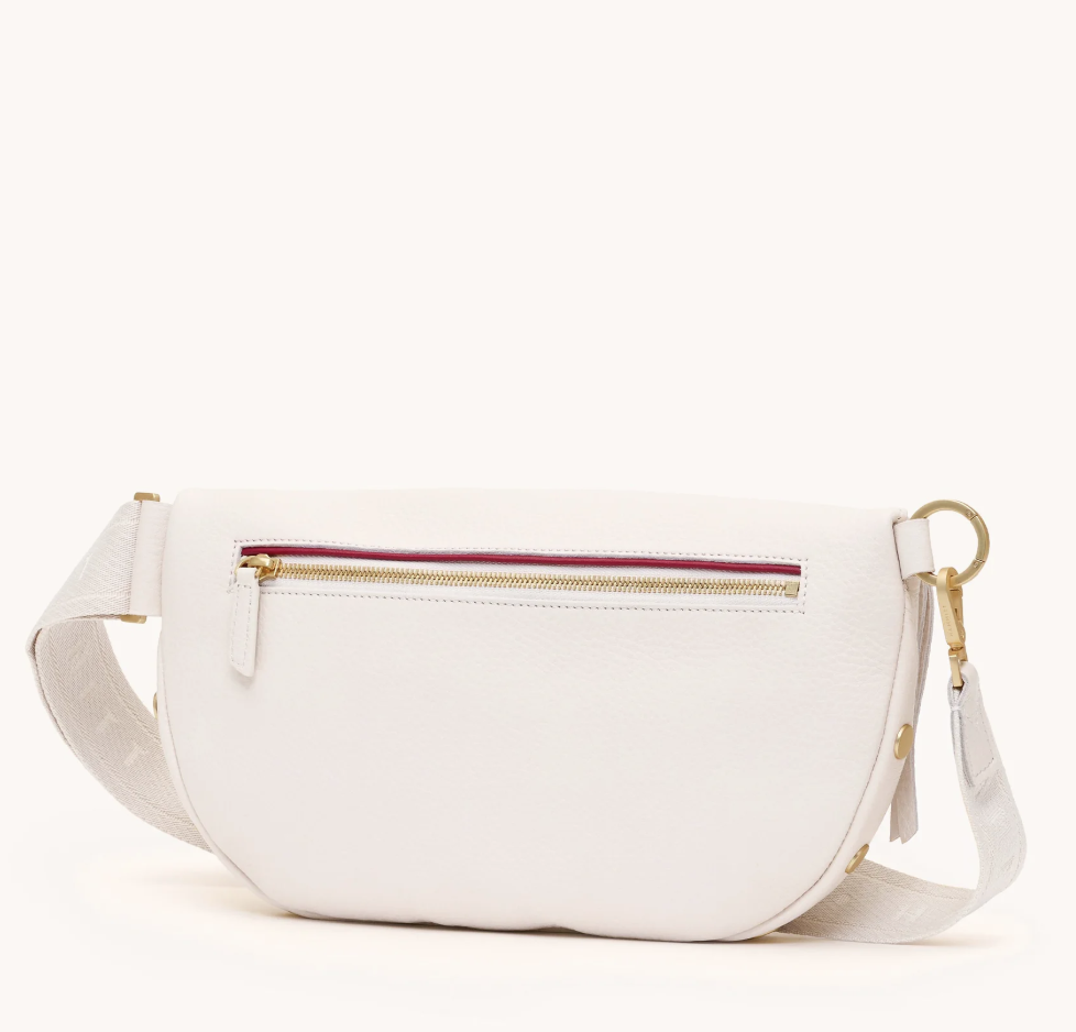 Alternative view of HAMMITT - CHARLES CROSSBODY LRG - CALLA LILY WHITE BRUSHED GOLD