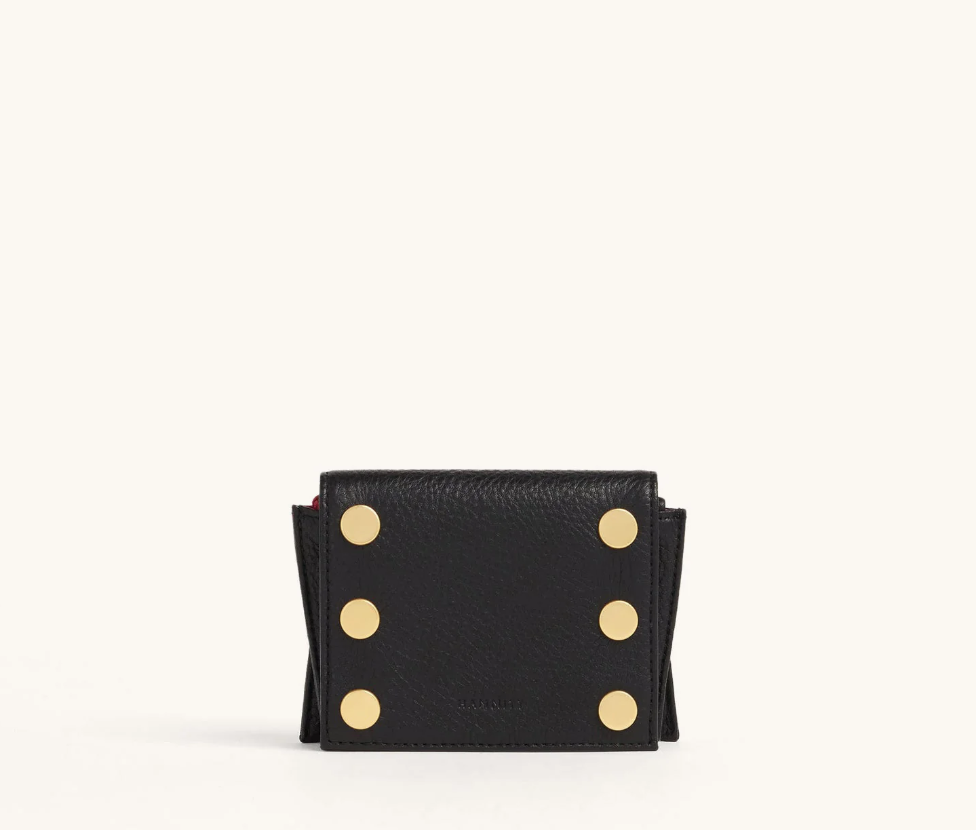 HAMMITT - ALLEN WALLET - BLACK/ BRUSHED GOLD