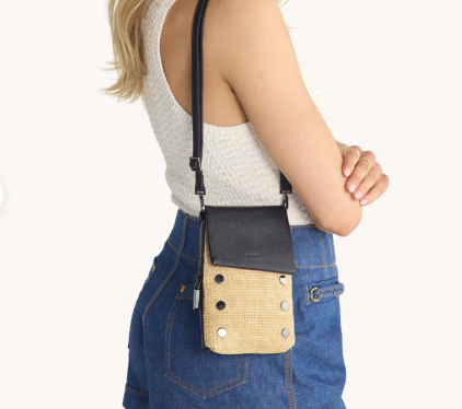 Alternative view of HAMMITT - VIP MOBILE - CHAPARRAL RAFFIA/ GUNMETAL