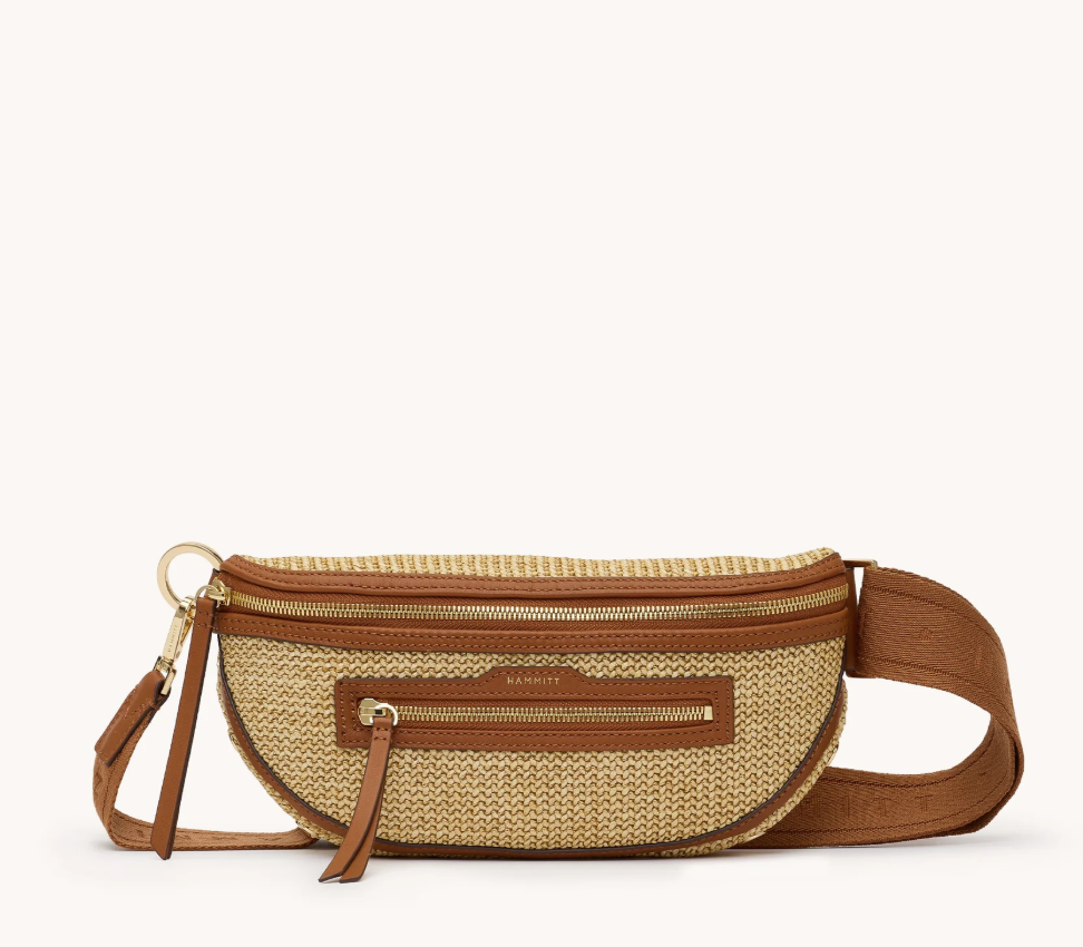 HAMMITT - CHARLES MEDIUM - COCOA RAFFIA/ GOLD