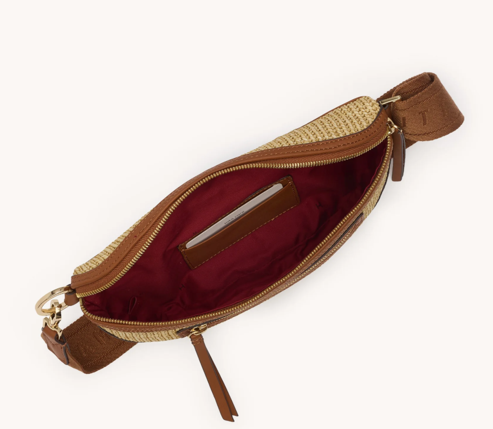 Alternative view of HAMMITT - CHARLES MEDIUM - COCOA RAFFIA/ GOLD