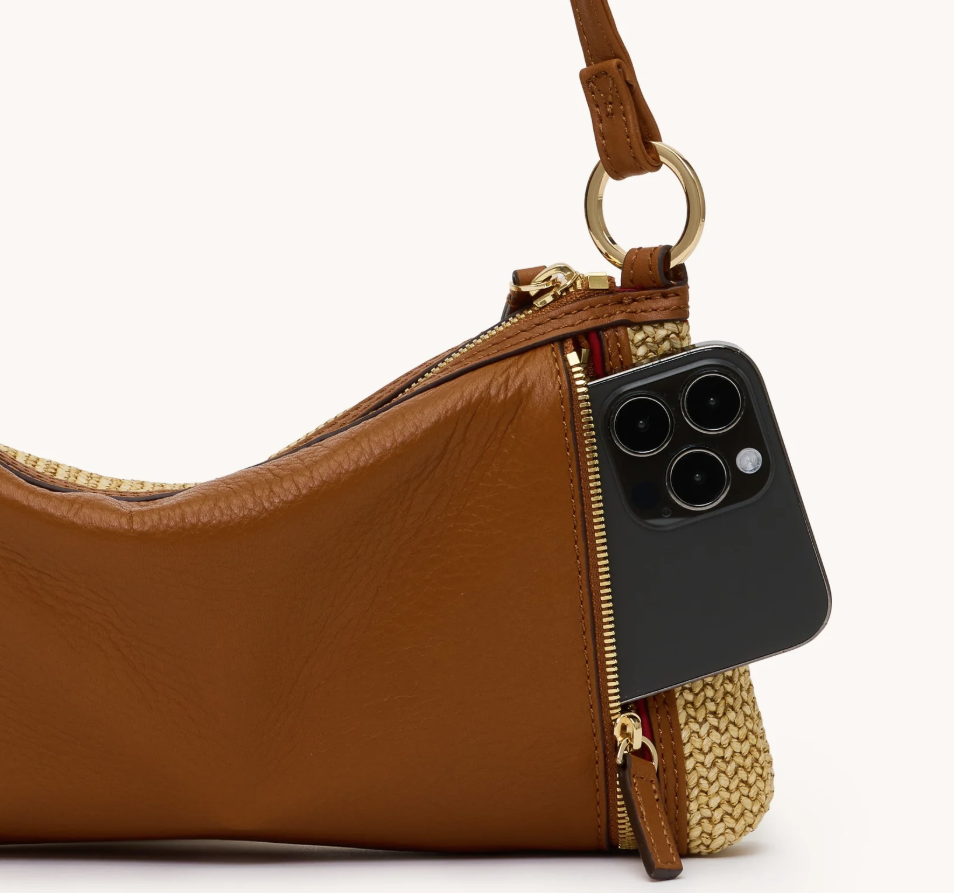 HAMMITT - KYLE SMALL - COCOA RAFFIA/ GOLD - Image 5